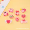 Coração Transparente Letra Kirby DIY Cola de Creme Grampo de Cabelo Capa de Celular Caseira Copo de Água Veículo Elétrico Acessórios de Resina