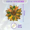 Enfeite de Fada em Vidro Colorido Apanhador de Sol em Acrílico Decoração de Floresta Fantástica Pendurado Placa Pendurada