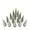 10x 25mm aleación de zinc percutor cabeza de bala cónica cuero puntiagudo tornillo decorativo hembra remache punk clavo puntiagudo
