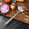 201 Pala Cuchara Engrosada Juego de Utensilios de Cocina de Acero Inoxidable Pala Cuchara para Saltear Pala Cuchara con Aislamiento Térmico Utensilios de Cocina Cuchara para Sopa Colador Pala para Ollas