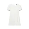 Para Comercio Exterior Europeo y Americano Transfronterizo Ropa de Mujer Aliexpress Más Vendido Verano Sencillo Ajustado Bolsillo Plegado Vestido de Manga Corta