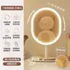 Espejo de maquillaje con luces, adecuado para colocar en una mesa, espejo de tocador con iluminación LED, espejo pequeño, luz de relleno de alta definición, espejo de escritorio para maquillaje
