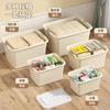 Caja de Almacenamiento Caja Organizadora de Plástico Caja de Almacenamiento Engrosada Caja de Almacenamiento para el Hogar Edredón Ropa Armario Abierto