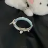 "Buenas Noches Perrito" Gargantilla Borla Pulsera Pata Azul Nicho Pulsera Perrito de Gama Alta Joyería para Principiantes