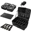 Estuche Cosmético Profesional Maquillista Gran Capacidad Estuche Trolley Multifuncional Belleza Uñas Bordado Oxford Caja de Herramientas Portátil