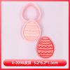 Moldes para Galletas Serie Pascua, Moldes para Galletas Dibujos Animados 3D Huevo de Pascua, Galletas Impresas Simuladas Lazo DIY