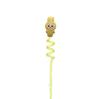 Pajitas Espirales Coloridas Lindas Pegatinas Decorativas para Pajitas de Goma Suave de PVC Pajitas en Forma de Espiral de Dibujos Animados de Mascotas