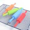 Pino de silicone rolo ferramenta de cozimento rolo bolinho Rolling Pin rolo Mini pino de laminação 23CM
