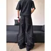 Niche Jeans Deconstruidos Estilo Verano para Hombre American Street Sueltos Rectos Casuales Guapos Pantalones Largos de Pierna Ancha