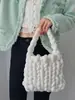 Bolsa Tejida a Mano con Hilo Islandés Extra Grueso, Bolso de Mano Estilo Coreano DIY, Bolsa Cruzada, Regalo Hecho a Mano para Novia