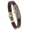 Pulseira de Couro Criativa de Estilo Náutico de Praia, Nova e Mais Vendida na Europa e América, para Homens e Mulheres, Pulseira Simples de Âncora e Leme