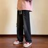 Jeans 2026 Nuevos para Hombre Retro Tendencia Americana Parches Pantalones de Pierna Recta Diseño de Primavera Pantalones Sueltos de Moda