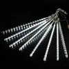 Luces de Lluvia de Meteoros de Colores Alimentadas por Energía Solar Impermeables para Exteriores Luces de Hadas para Atracciones Luces de Cadena Navideñas de Colores para Decoración de Árbol