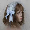 Diadema Lolita de chica suave japonesa con encaje blanco, dulce y versátil, gato y carta de amor, diadema Lolita con asa de ángel