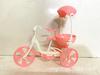 Adequado para boneca de 16-17cm bicicleta de 6 polegadas casa de brincar infantil acessórios brinquedo triciclo de deslizar 29,8g