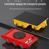 Jiyi Electric Heavy-duty Universal Handling Trolley Roda de aço de borracha Peso Shipper Direção Reta Rotativa Pequeno Tanque