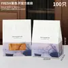 Bolsas para Empacar Pan Tostado Famosas en Internet 450g Pan de Molde Mochi Bolsas Autoadhesivas Bolsas de Papel para Hornear para Llevar Venta al por Mayor Comercial