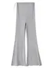 Pantalones Acampanados de Modal para Maternidad con Soporte Abdominal, Frescos para el Verano y Cintura Alta Ajustable, Pantalones Acampanados Adelgazantes y con Caída para Madres Embarazadas