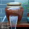 Aquário Antigo, Jarro de Cerâmica com Água Corrente Retrô, Ornamentos de Paisagismo de Chão com Cascata, Aquário Criativo Antigo, Tanque de Lótus