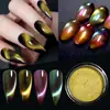 Transfronterizo Nuevo Manicura Ins Magnético 9D Degradado Ojo de Gato Óptico Camaleón Polvo Brillo para Uñas Accesorios de Arte para Uñas