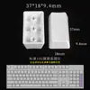 Tapa de tecla de teclado mecánico ABS sin grabado, tecla de cruz de tecla, eje de cruz, accesorios universales de tapa de tecla única, venta al por mayor, impresión grabada con láser