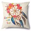 Fundas de Almohada Transfronterizas Estampadas con Flores y Animales Fundas de Almohada de Cintura Fundas de Cojín para Sofá Coche Dormitorio Fundas de Cojín Suministros para Muebles