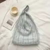Bolso de Mano Tejido Estilo Bosque Nuevo Primavera 2026 para Mujer, Bolso de Mano y Hombro, Bolso Tejido, Bolso Sencillo para el Hombro para Viajar