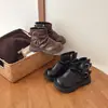 Botas de moda de corte bajo con cremallera lateral para niñas, colección otoño/invierno 2026 para niños, retro, sencillas, versátiles, botas de suela plana