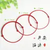 Pulseira de Corda Vermelha da Sorte Tornozeleira de Corda Vermelha Tornozeleira de Corda Vermelha Bumiyuan Tornozeleira de Corda Vermelha Tornozeleira de Corda Trançada da Sorte