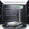 Balança Eletrônica de Alta Precisão para Comércio Exterior Toda em Aço Inoxidável Balança de Bancada 100kg/300kg Balança Eletrônica de Bancada à Prova d'Água Comercial