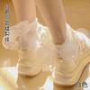 Calcetines japoneses con lazo kawaii para mujer, estilo universitario, de princesa, cortos y de encaje para hombre.
