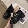 Mocassins Britânicos Retrô Estilo Zhao Lusi Feminino Nova Moda Primavera & Outono 2025 Super Quente Mary Jane Pequeno de Couro