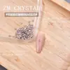 ZM Zirconia Nuevo Súper Brillante Fondo Plano Color Morganita Pedrería para Uñas Pedrería Pequeña de Forma Irregular Pegatinas de Uñas Forma de Gota de Agua Accesorios de Pedrería 34