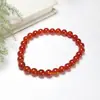 Pulsera de ágata roja al por mayor pulsera de jade en vivo suministro pulsera de piedra de tigre clara cuentas pulsera de calcedonia verde