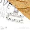 Clip Metálico Rectangular de Venta Caliente Transfronteriza, Pinza de Aleación de Tiburón Pequeña de Moda y Sencilla para el Cabello de Mujer, Venta al por Mayor