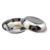 Manulife Sopera Plato Disco Plato de Cena Bandeja Redonda de Acero Inoxidable Plato Plato Hondo