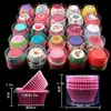 Vasos de Papel para Pasteles Pequeños, Paquete de 100, Resistentes a Altas Temperaturas, Forros para Hornear a Prueba de Grasa, Exclusivamente para Ventas Transfronterizas, Adecuados para Vasos de Helado Mochi de Nieve
