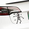 Pegatinas transfronterizas de Halloween para coches eléctricos de nueva energía con calaveras de relámpago cargándose divertidas pegatinas decorativas de terror