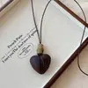 Dinheiro Antigo Estilo Chinês! Colar Pingente em Tons de Marrom para Mulheres, Corrente Clavicular de Luxo de Alto Padrão, Acessório Longo de Verão
