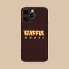 Para iPhone15 nueva y deliciosa funda de teléfono de gofre