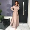 Site Independente da Amazon Vestido Evangélico Macio e Elegante Afunilado Outono 2022 Estilo Europeu e Americano Elegante Vestido Longo de Cetim