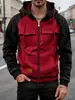 Moletom esportivo casual de manga longa com capuz masculino, cor sólida, solto, tendência outono e inverno, europeu e americano, transfronteiriço da Amazon