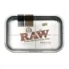 Suministro Directo Transfronterizo 28*18cm Bandeja para Cigarrillos de Hojalata, Bandeja para Cigarrillos de Tamaño Mediano, Bandeja de Hierro Metálico para Manejo de Tabaco