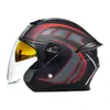 Anuncio Casco de Motocicleta Eléctrica Certificado 3C para Hombres y Mujeres Casco Medio de Seguridad Transpirable para Motociclismo en Todas las Estaciones