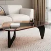 Mesa de Café Triangular Simple Mesa Auxiliar Minimalista para Apartamento Pequeño Mesa Ovalada Estilo Antiguo Lujo Ligero Mesa Pequeña Estilo Celebridad de Internet Mesa Moderna Ultra-Minimalista