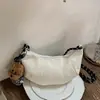 Bolsa de Bolinho de Alta Qualidade para Mulheres 2026 Nova Bolsa Croissant para o Dia a Dia Moda Simples Design de Nicho Bolsa de Ombro Único Transversal