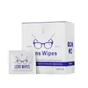 Lenços de Limpeza para Óculos Transfronteiriços, 60 Peças em uma Caixa, Lenços Descartáveis para Limpeza de Lentes, Lenços de Limpeza Especializados para Lentes, Personalizável