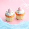 Nuevo llavero con pegatina para refrigerador de cupcakes de resina con comida grande, accesorios de bricolaje, mini adornos de cocina