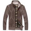 Comercio Exterior Estilo Europeo y Americano Suéter Cardigan para Hombre Cuello Forrado de Polar Engrosado Tejido para Adultos Abrigo Talla Grande AliExpress