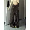 Jeans Scimitar de Moda con Estampado de Carpas y Hello Kitty para Mujer, Corte Holgado, Adelgazantes, Pantalones Rectos Versátiles, Pantalones de Pierna Ancha